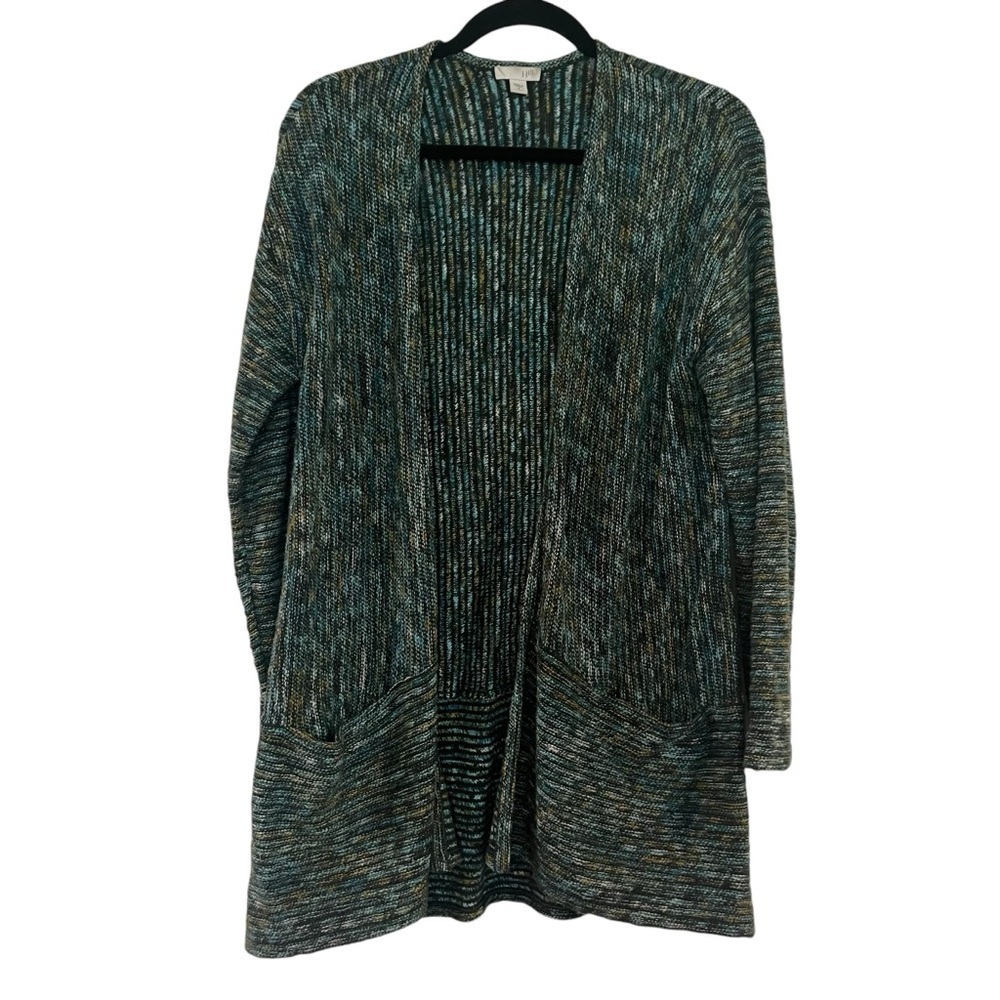 J. Jill Open Long Multicolored Cardigan Size S